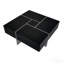 Table basse 31,5 "carrée, plateau coulissant, 4 compartiments cachés, ultrabrillante - moderne-129581668