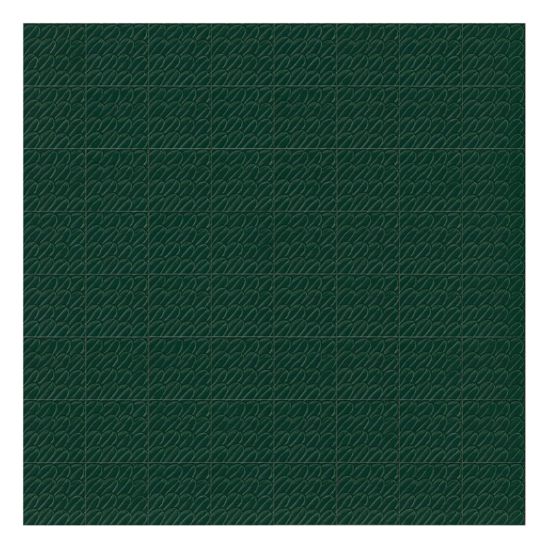 Carrelage mural en porcelaine 3D 6 "x6" Sol Struttura Piuma, Vert
