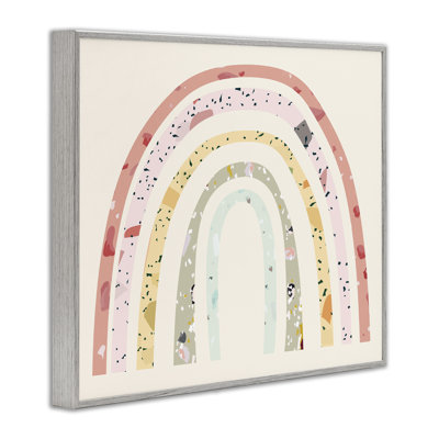 Motif abstrait pour enfants, arc-en-ciel sur art