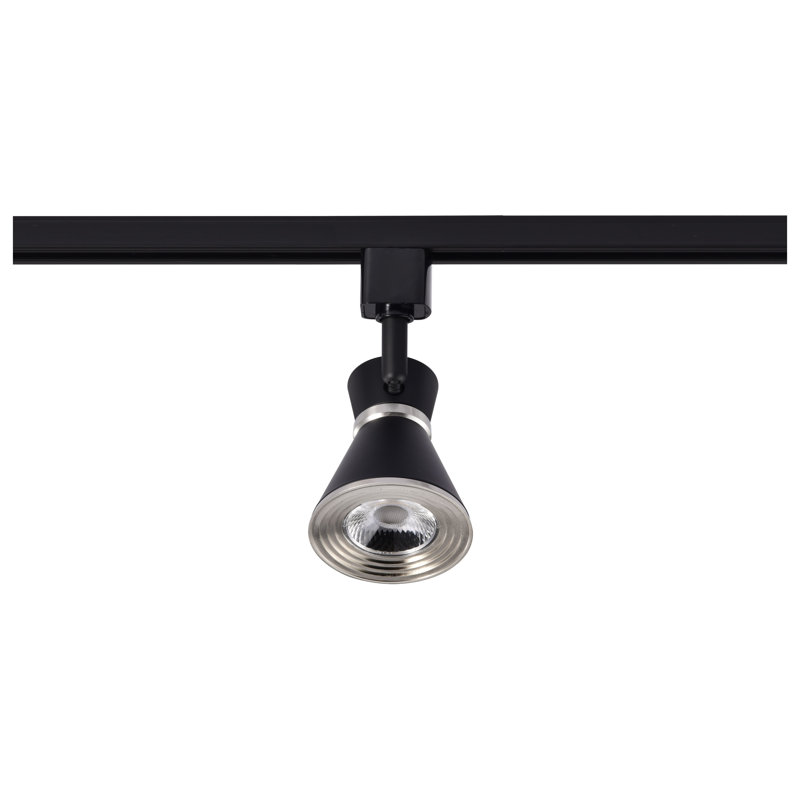 LED Track 24 Degree Beam Angle Head, Matte Black/Brushed Nickel