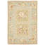 Tapis floral en soie et laine touffeté à la main Fallan-4255372