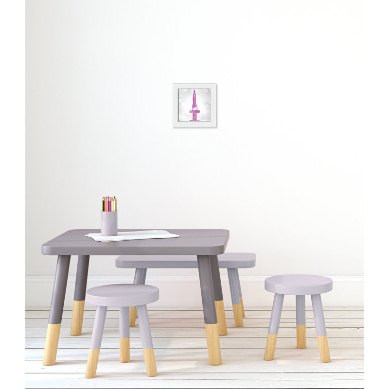 Gymnastique 1, H 8 po x l 8 po x P 0,63 po, Cadre blanc