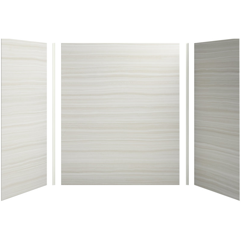 Choreograph 60" x 36" x 72" Shower Wall Kit, VeinCut Dune