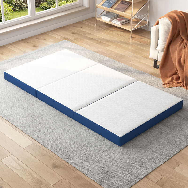 Matelas en mousse à mémoire de forme gélifiée 3 po, Lit simple, 3"