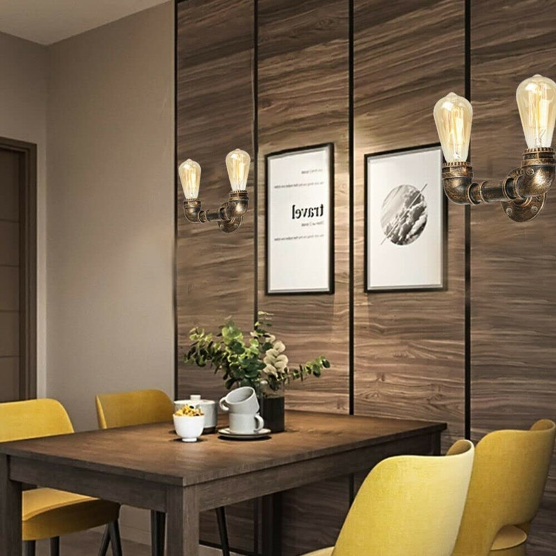 Calumet Armed Sconce, Brushed Copper