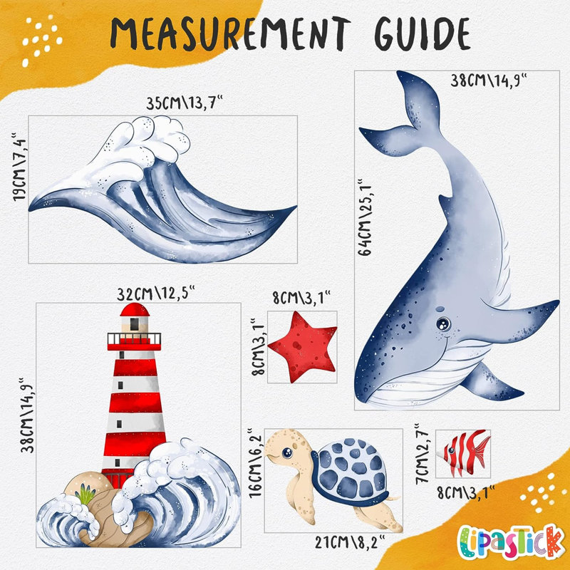 Perao Animals 50 - Piece Wall Sticker / Decal