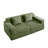 Modular 2 Seat Loveseat Boneless Sofa, Cloud Sectional Couch With Deep Seat, Modern Modular 2-Seat Sofa Couch With Throw Pillows Corduroy Fabric-1442581075