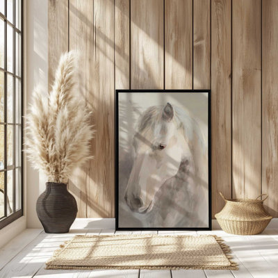 Dreamy White Mare Canvas Print