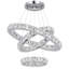 Luminaire suspendu 3 niveaux à DEL avec accents en cristal Bryah-524886494-524886495