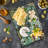 Ambesonne Retro Tempered Glass Cutting Board Old Torn Posters Collage Multicolor