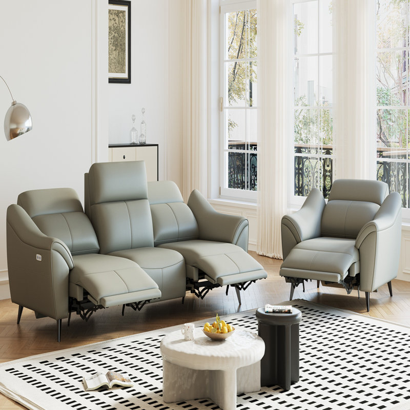Fauteuil inclinable Zero, inclinable électrique compact de 24 pouces de large avec moteur silencieux et soutien lombaire - Canapé inclinable électrique Premium