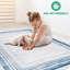 Tapis bleu / ivoire / bordé-1091765307