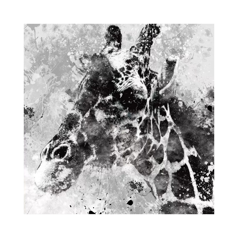 Giraffe 1 Piece Wall Art on Canvas, 93.98 cm H x 93.98 cm W x 1.91 cm D, Wrapped Canvas