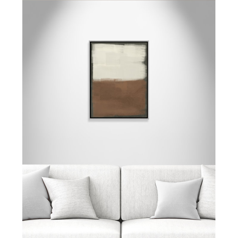 Coronado Alabaster Burst 2 - reproduction sur toile avec cadre flottant, Argent argent, H 25,5 po x l 19,5 po x P 2 po