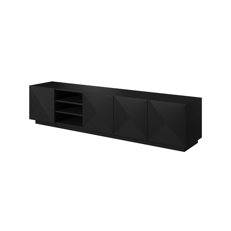 Augenijus Unfinished TV Stand for TVs up to 55", Black