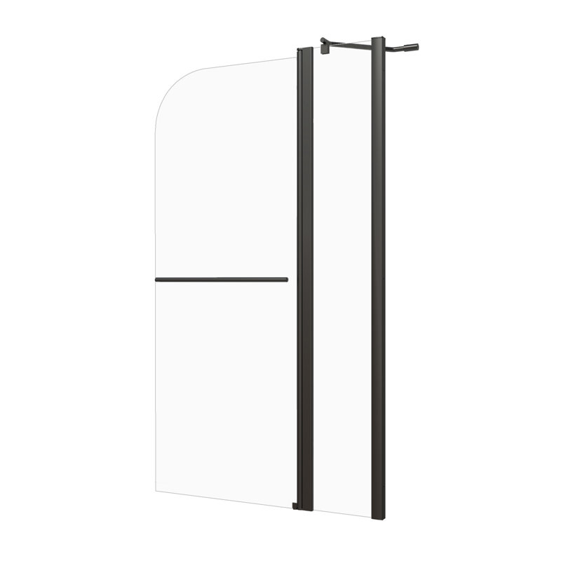  Porte de douche pliante l 34 po x H 58 po, porte de douche en verre trempé