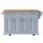 54Inch Large Kitchen Island With Rubber Wood Drop Leaf, Embossed Texture Rolling Kitchen Cart On 4 Wheels With 4 Doors And 3 Drawers-1550967522