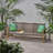 Outdoor Acacia Wood Wicker 3 Seater Sofa-601556883
