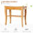 Shower Bench With Storage Options - Suits Different User Needs 20" Wooden Improves Bathroom Organization