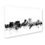 Art mural sur toile tendue - art mural Michael Tompsett «El Paso Texas Skyline B&W» pour le salon, la chambre à coucher ou le bureau - 12 x 19-22539842