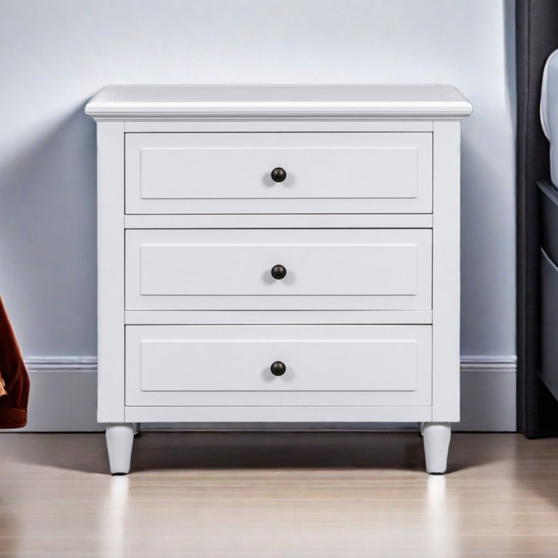 28'' W Nightstand, White