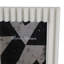 Cadre photo en résine avec motif strié - Cadre photo décoratif pour décoration murale de hall d'entrée ou décoration de bureau - Blanc-560215148
