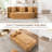 Azareu Upholstered Boneless Convertible Folding Sleeper Sofa Bed with 3 Pillows,No Assembly-1174927773