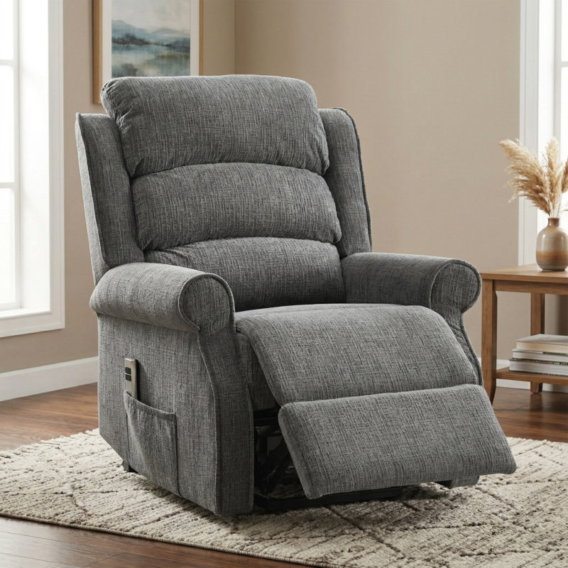 Constantino 84cm Wide Lift Assist Standard Recliner, Grey