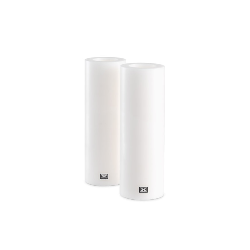 Hurricane Candle Holder, 18" H x 5" W x 5" D, White