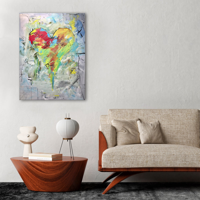 Aidé Marni par Salvatore Principe - peinture sur toile tendue, H 16 po x l 12 po x P 1,5 po