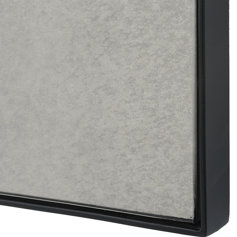 Black Geometric Transitional Oversized Wall Mirror