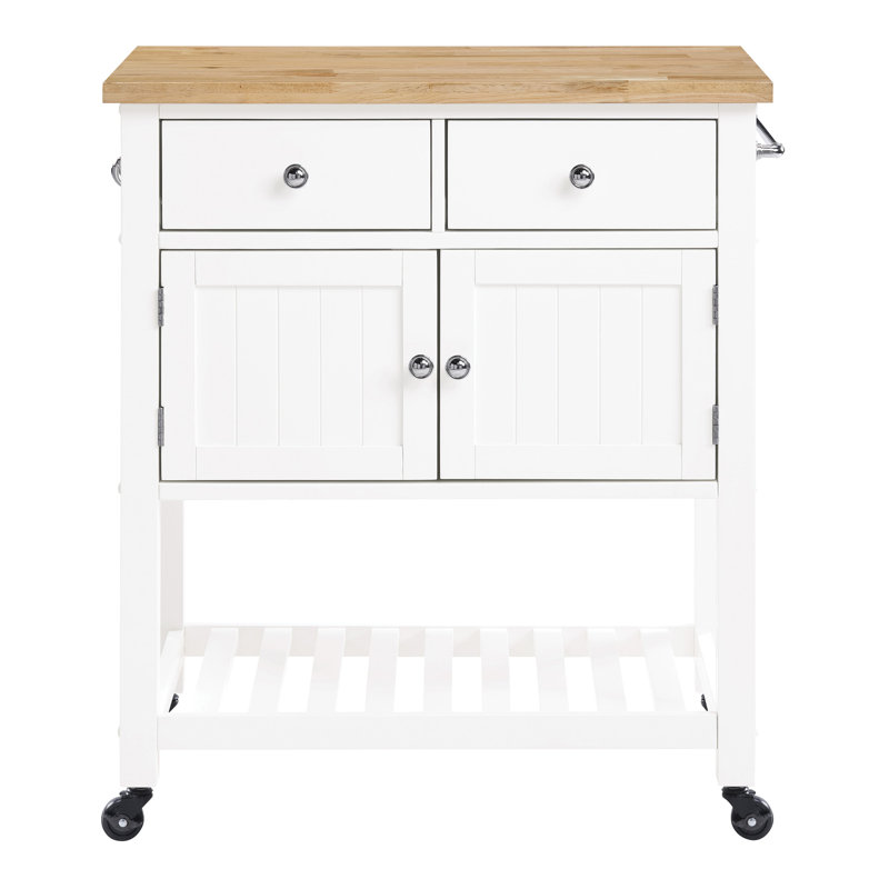 Stirling Kitchen Cart, White