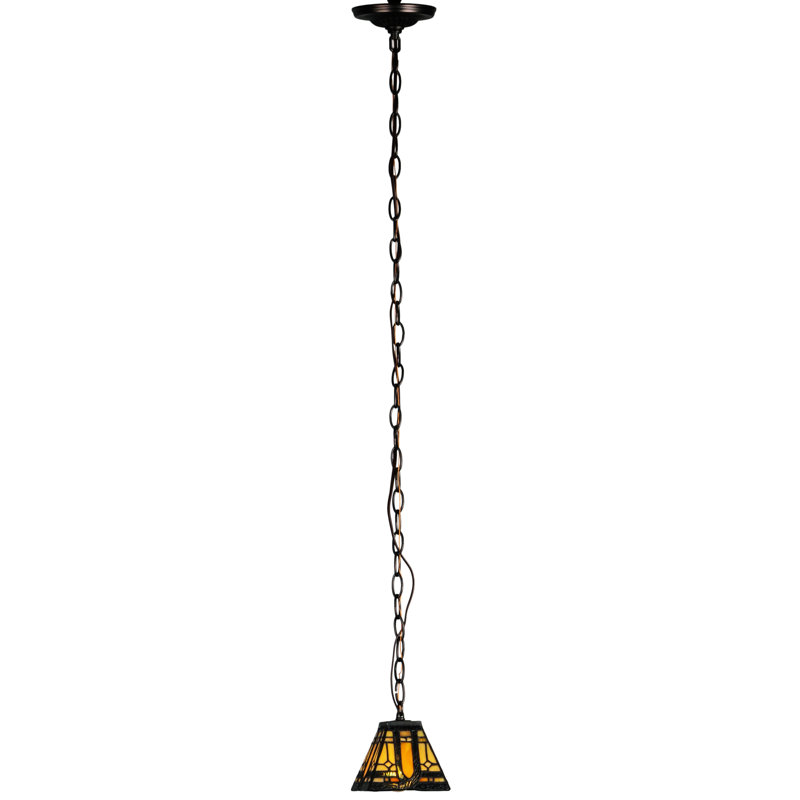 Luminaire suspendu géométrique 1 lumière Sierra Prairie Mission