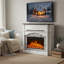 51" Electric Fireplace With Mantel