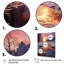 Winter Sunset Snowfall I, reproduction d'art sur toile-557217875-557217874