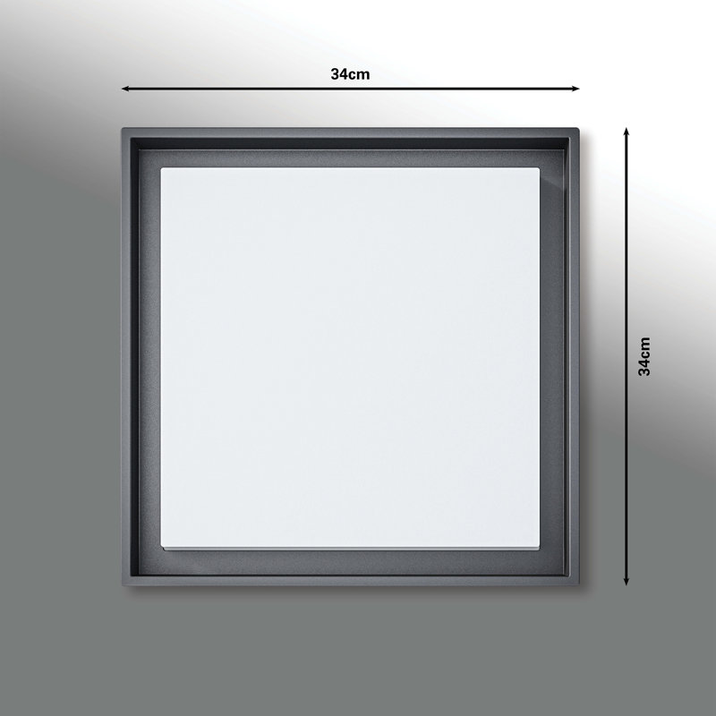 LED Outdoor Flush Mount, Anthracite