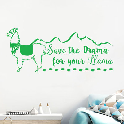 «Save the Drama for your Llama», adhésif décoratif