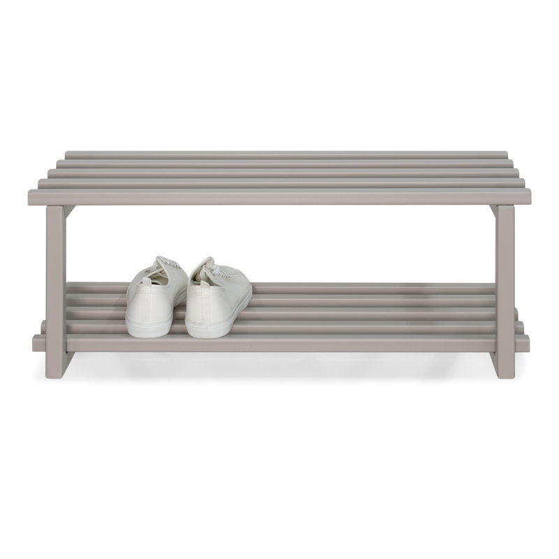 6 Pair Shoe Rack, Silky Taupe