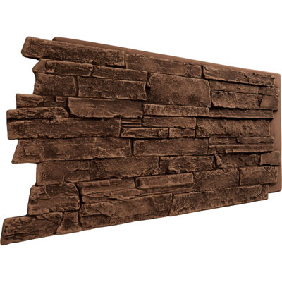 Panneau de faux rebord EverStone Acadia, l 49 po x H 25 1/2 po x P 1 1/4 po, couleur Arizona