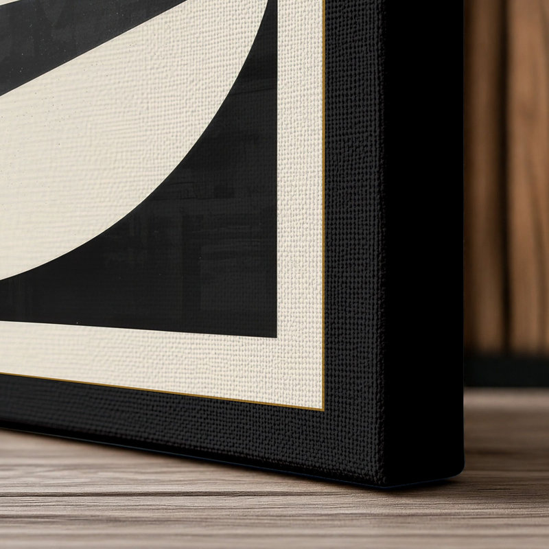 Harmony Geometric - Wrapped Canvas, 24x16 - 61.0 x 40.6 cm, Black Border