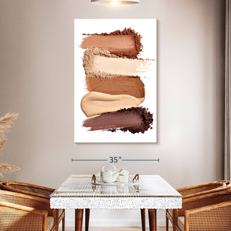 Crème et poudre de maquillage, H 24 po x l 16 po