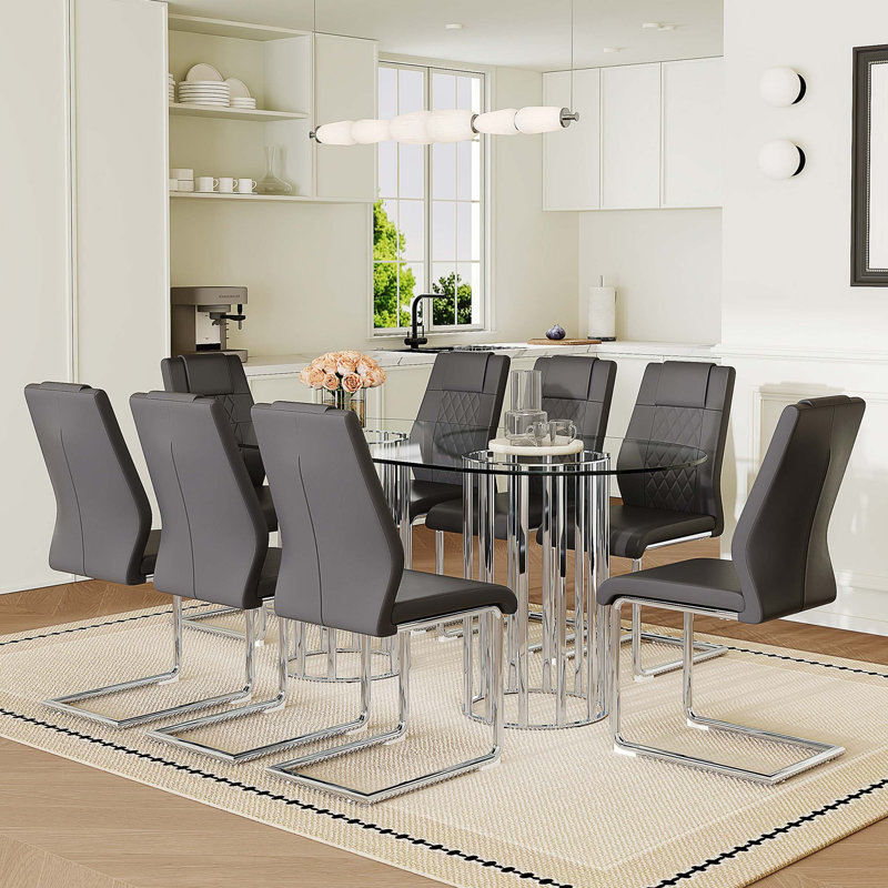 Modern Light Luxury 8-Seater Dining Set