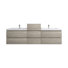 Ensemble de meuble-lavabo mural double 103 po Moreno Bailey
