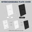 Éclairage pour marches verticales à DEL Luxrite, 5CCT, 3W, 150LM, faisceau 90 °, à intensité variable, 120V, couvercle de plaque interchangeable, éclairage intérieur / extérieur noir-135510075-135510077