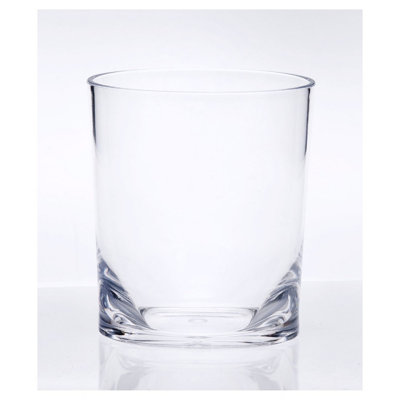 Oval Halo Tritan Glasses Drinking Set Of 4 DOF (12Oz), Plastic Drinking Glasses, BPA Free Cocktail Glasses, Drinkware Set, Plastic Water Tumblers