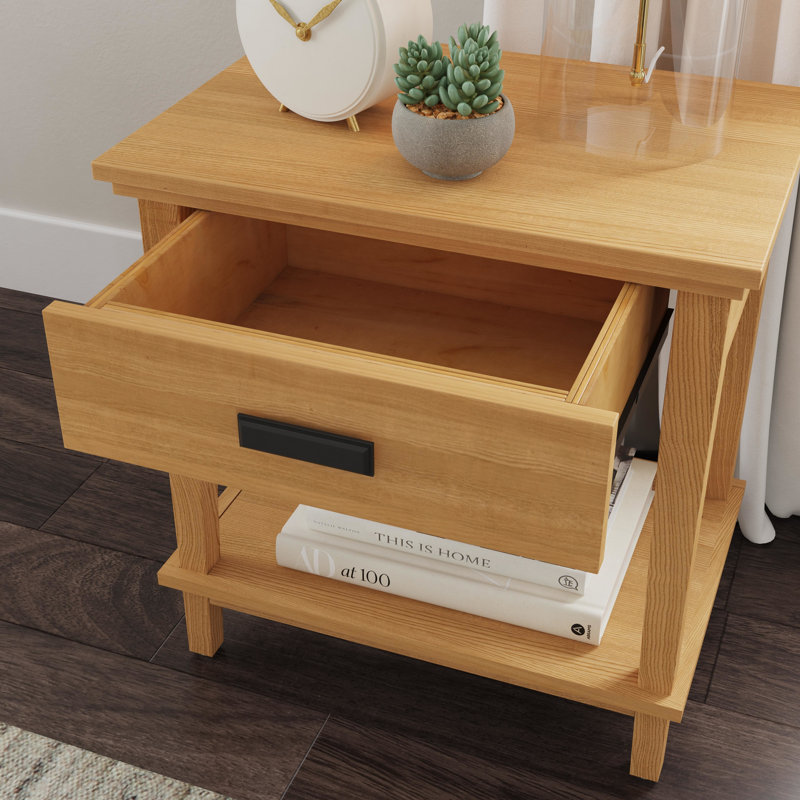 Egberto 22'' W Nightstand, Brown