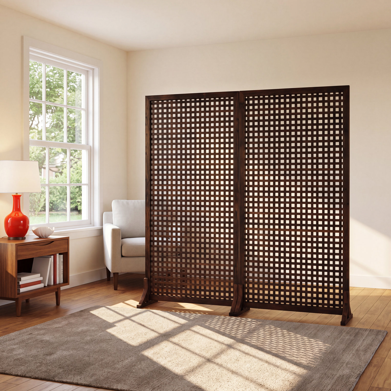 Poul Single-Panel Room Divider, Gray