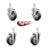 4 Piece Thermoplastic Rubber Caster Set