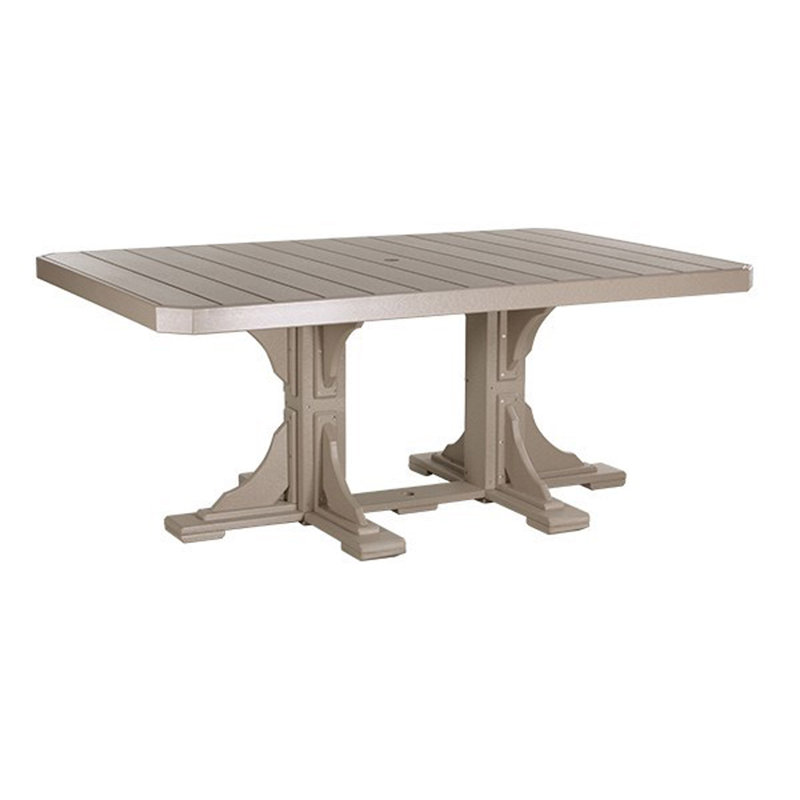 Table rectangulaire Chaumont, Bois vieilli, H 30,25 po x l 48 po x P 42 po