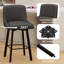 Tabouret de bar pivotant à hauteur de comptoir brun de 26 po pour îlot de cuisine-117276402-117276406-120797431